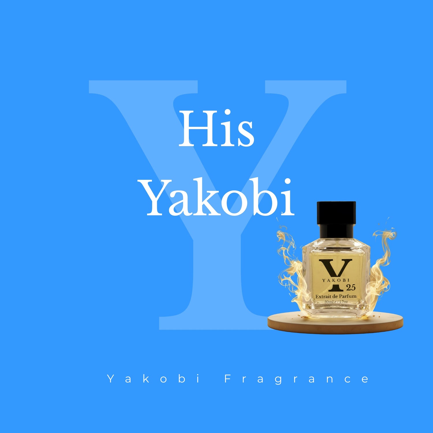 Yakobi bottle in front of Sydney Opera House with three men in suits talking by the water, capturing a refined, sophisticated His Yakobi collection vibe.