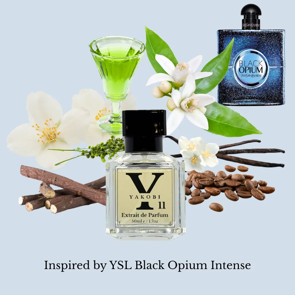 Y11 - 2ml Sample Bottle Inspired by Yves Saint Laurent Black Opium Intense 2019 - Yakobi Fragrance