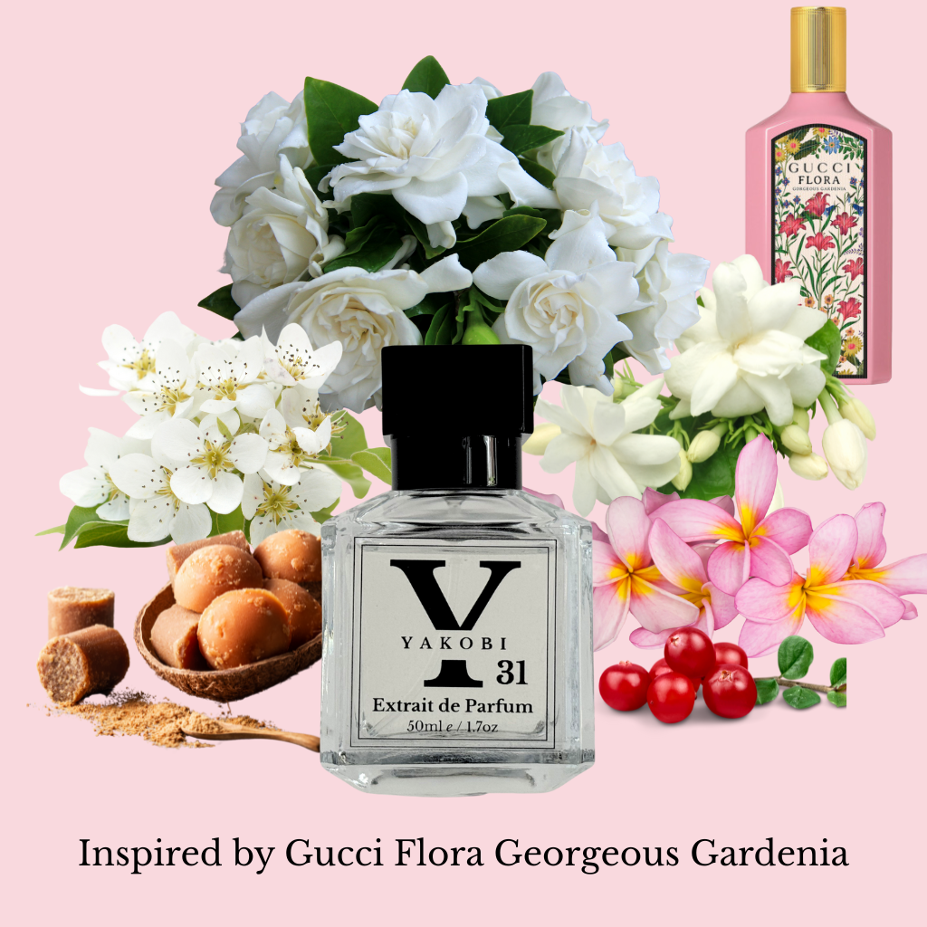 Y31 Inspired by Gucci Flora " Gorgeous Gardenia" Yakobi Fragrance