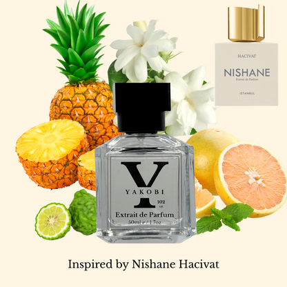 102 LE - 2ml Sample Bottle Inspired by Nishane Hacivat 2017 - Yakobi Fragrance