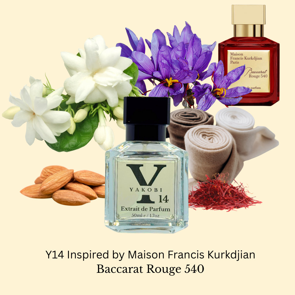 Y14 Inspired by "Maison Francis Kurkdjian Baccarat Rouge 540 Extrait de Parfum" 2017 Yakobi Fragrance