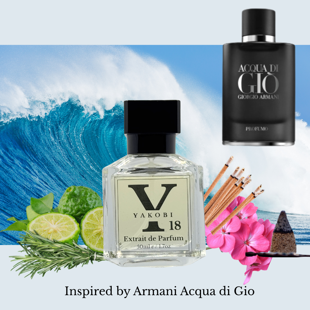 Y18 - 2ml Sample Bottle Inspired by Giorgio Armani Acqua di Gio Profumo 2015 - Yakobi Fragrance